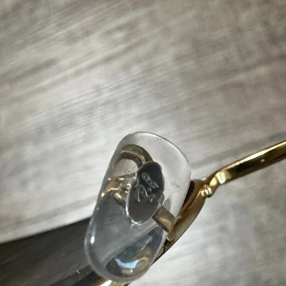 Ray-Ban Jr Gold and Black Aviator Sunglasses with Brown Case - Picture 8 of 13